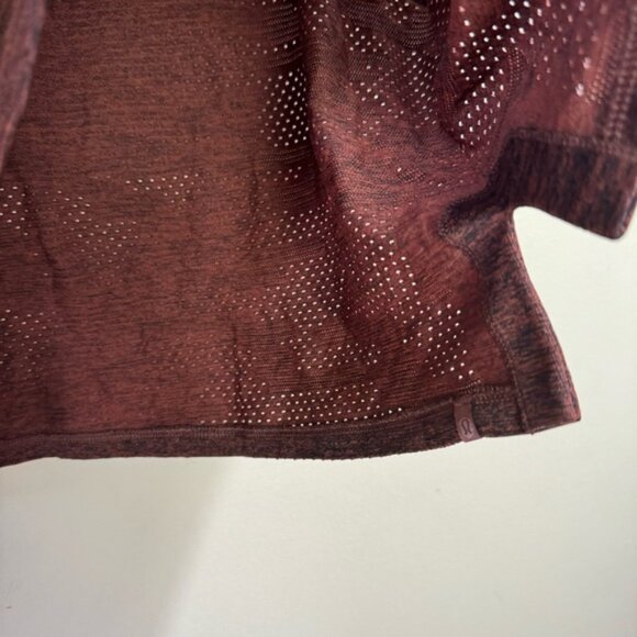 Lululemon Train to Be Tank Crop Mesh Top Slits '21 Boxy Stretch Seamless Shirt L - Picture 13 of 16